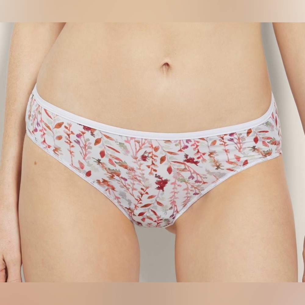 NWT Soma Vanishing Edge Cheeky Hipster Panty Foraged Stems Blue Mist Size XXL